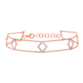 0.26ct 14k Rose Gold Diamond Lady's Bracelet